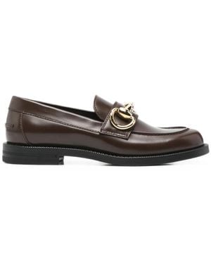 Gucci Horsebit Leather Loafers - Black