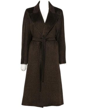 Max Mara Belted Coat - Black