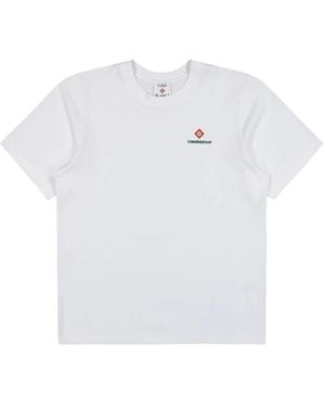CASABLANCA Logo-Print Cotton T-Shirt - White