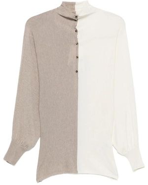 Jacquemus The Losange Knit Polo - White