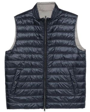 Herno And Quilted Vest - Blue
