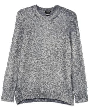 Avant Toi Bouclé-Knit Crew-Neck Knitwear - Grey