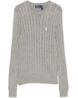 Ralph Lauren Cable-Knit Crew-Neck Jumper - Grey