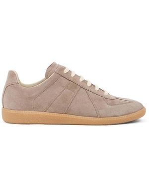 Maison Margiela Replica Paneled Suede Sneakers - Pink