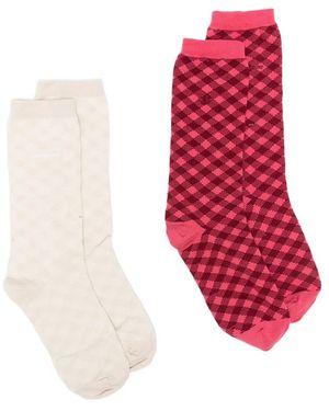adidas X Adidas Check-Pattern Logo-Embroidered Socks (Set Of Two)