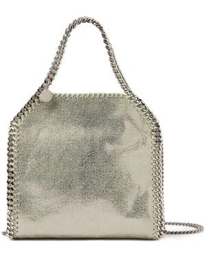 Stella McCartney Mini Falabella Metallic Tote Bag - Grey