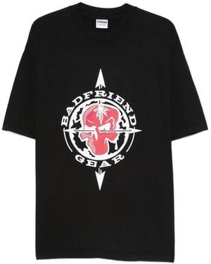 Badfriend Graphic-Print T-Shirt - Black