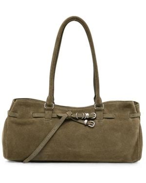 Marge Sherwood Grandma Used Buckle-Detail Tote Bag - Green
