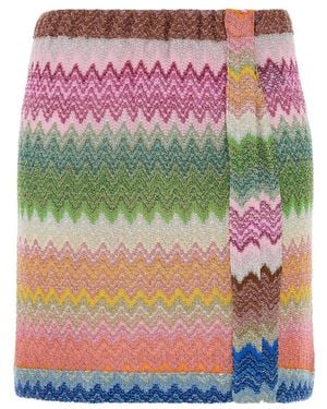 Missoni Embroidered Mini Skirt - Multicolour