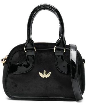 adidas Logo-Plaque Tote Bag - Black