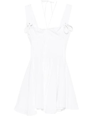 LES FILLES D'EVA Sleveeless Tie-Strap Mini Dress - White