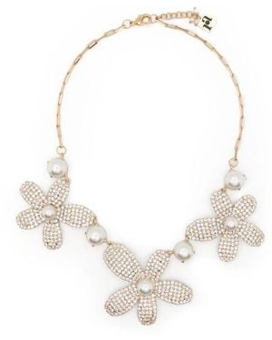 Rosantica Crystal-Embellished Necklace - Metallic