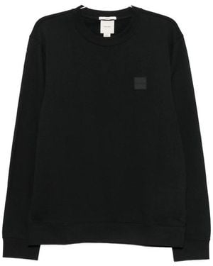 Calvin Klein Logo-Patch Jumper - Black