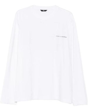 7 For All Mankind Graphic-Print Long-Sleeve T-Shirt - White
