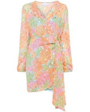 Never Fully Dressed Floral-Print Wrap Dress - Multicolour