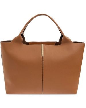 Tod's Medium Leather Tote Bag - Brown