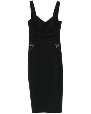 Elisabetta Franchi Sweetheart-Neckline Mini Dress - Black