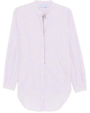 The Seafarer Liona Striped Shirt - White