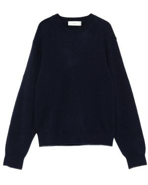 DUNST Round-Neck Long-Sleeve Sweater - Blue