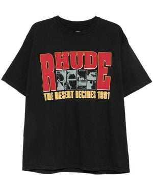 Rhude Desert-Decides Graphic Tee - Black