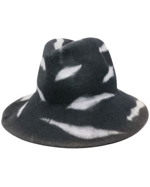 Yesey Tie-Dye Felt Hat - Black