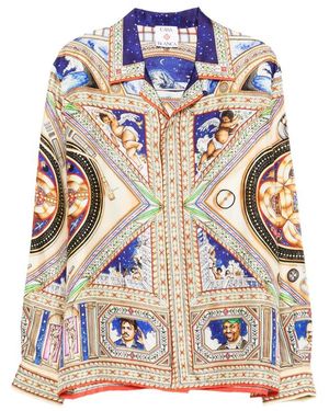 CASABLANCA Printed Shirt - Blue