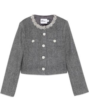 Self-Portrait Jackets - Grey
