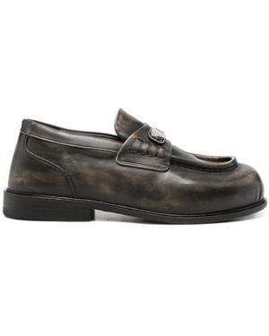 PDF Logo-Plaque Loafers - Black