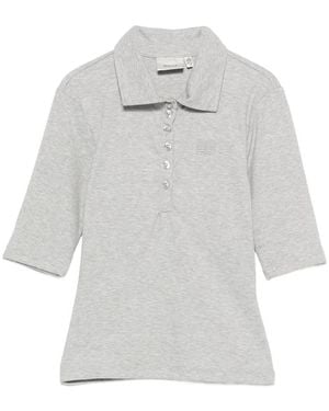 Gestuz Drew Short-Sleeves Polo Shirt - Gray