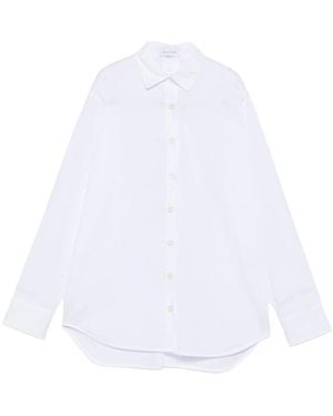 THE NINA STUDIO Buttoned Tie-Fastening Shirt - White