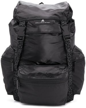 adidas By Stella McCartney Animal Print Detail Backpack - Black