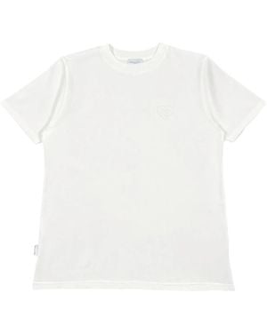 FAMILY FIRST Slogan-Embroidered T-Shirt - White