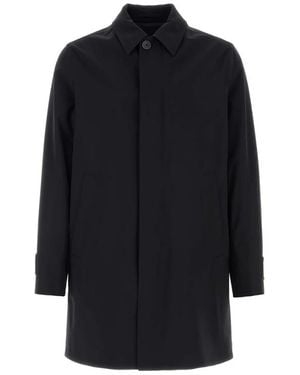 Herno Single-Breasted Coat - Black
