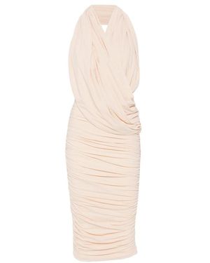Amazuìn Manoon Ruched Halterneck Midi Dress - White