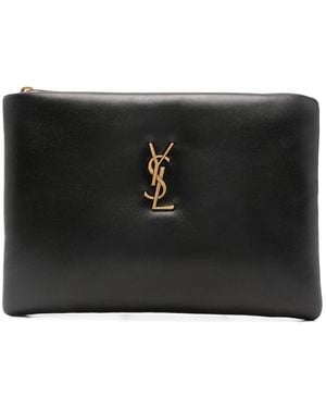 Saint Laurent Small Calypso Clutch Bag - Black