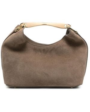 Elleme Small Boomerang Suede Tote Bag - Brown