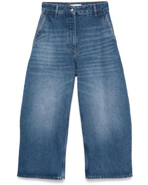 Studio Nicholson Washed Wide-Leg Denim Jeans - Blue