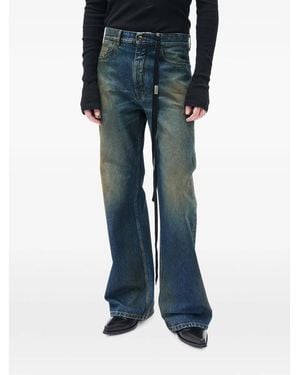 Ann Demeulemeester Modest Faded Flared Jeans - Blue