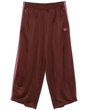 Needles Stripe Zip Trousers - Purple