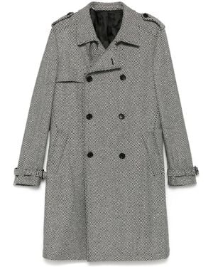 Eraldo Herringbone Coat - Gray