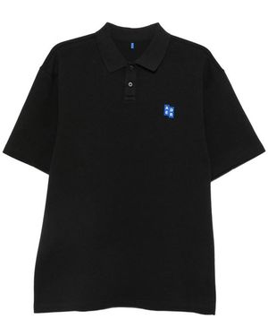Adererror Logo-Patch Polo Shirt - Black