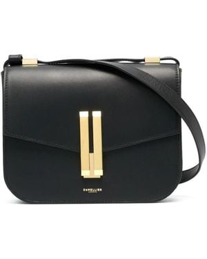 DeMellier London Vancouver Leather Shoulder Bag - Black