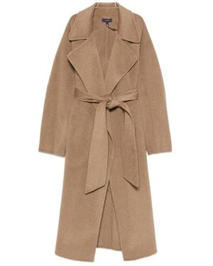 Soeur Harvard Belted Coat - Natural