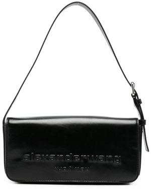 Alexander Wang Punch Flap Shoulder Bag - Black