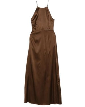 THE GARMENT Cata Tie-Detail Maxi Dress - Brown