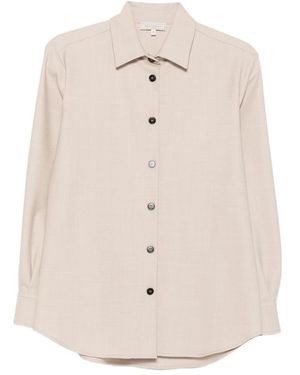 Antonelli Campari Button-Fastening Long-Sleeve Shirt - Natural