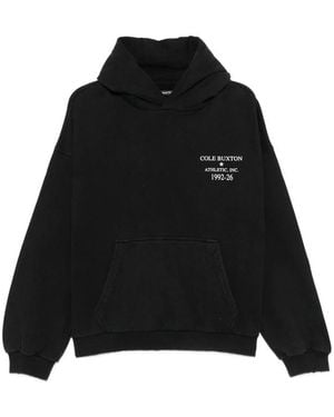Cole Buxton Logo-Print Hoodie - Black