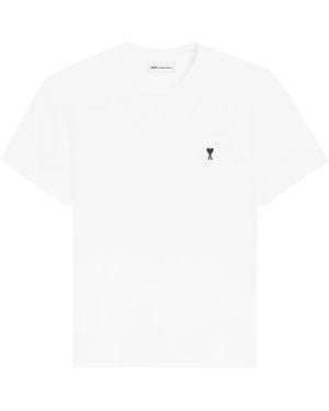 Ami Paris Ami De Coeur Cotton T-Shirt - White