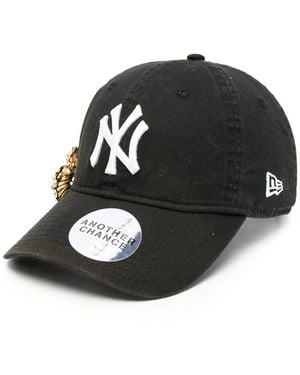 ANOTHER CHANCE Embellished Logo-Embroidered Baseball Cap - Black