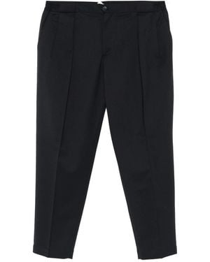 BRIGLIA Pleated-Front Pants - Blue